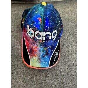 Bang Energy Drink Neon Light Up Hat Cap Multicolored Splatter SnapBack
